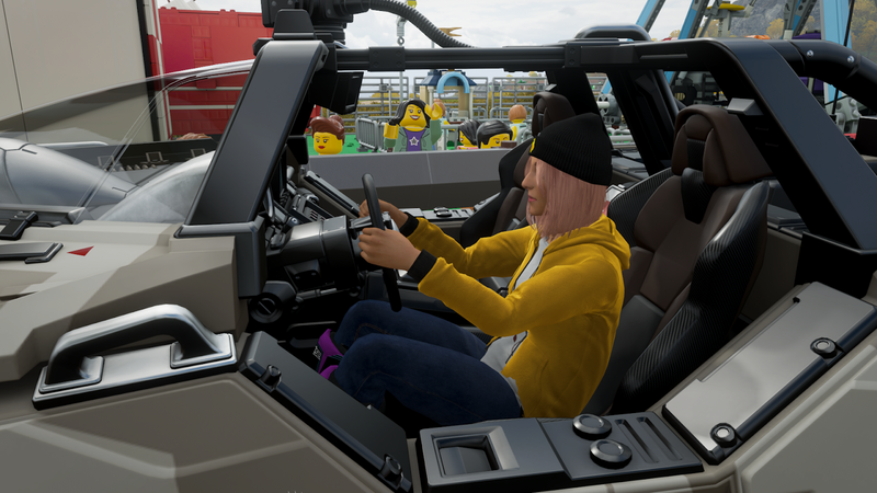 Illustration for article titled Forza Horizon 4’s Lego Expansion Is Gleefully Absurd
